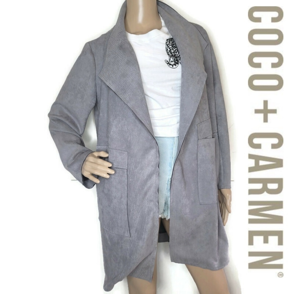 Coco + Carmen NWT faux light jacket S/M